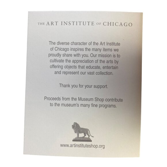 Vintage Kurt Adler Linnea Riley Glass Tabby Cat Ornament Art Institute Chicago - Picture 6 of 10